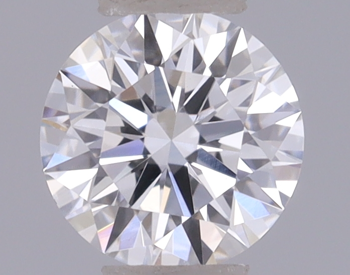Actual 0.27 carat D Round lab-grown diamond
