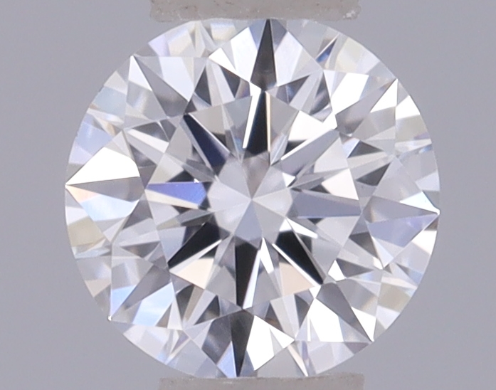 Actual 0.27 carat D Round lab-grown diamond
