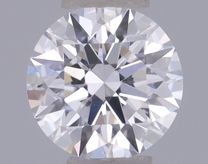 Actual 0.27 carat D VS1 Round lab-grown diamond