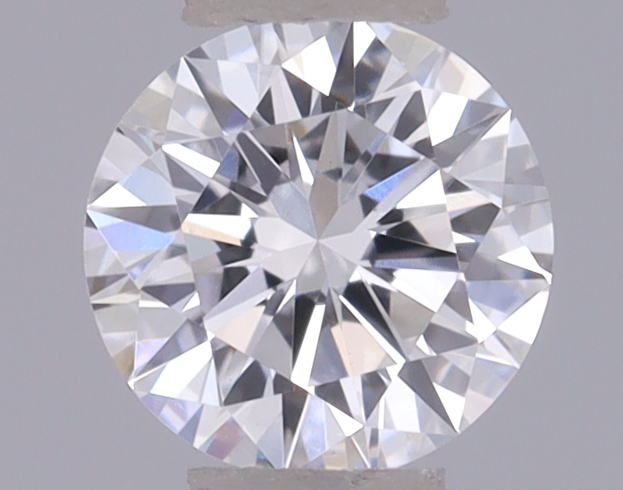 Actual 0.27 carat D Round lab-grown diamond