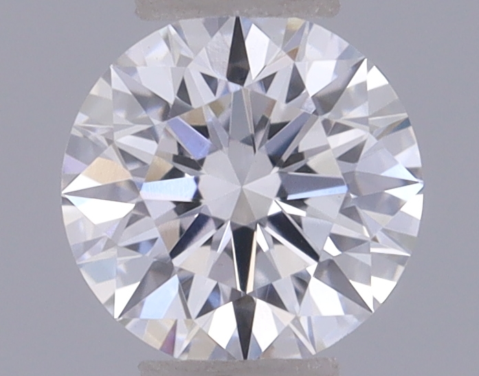 Actual 0.27 carat D Round lab-grown diamond