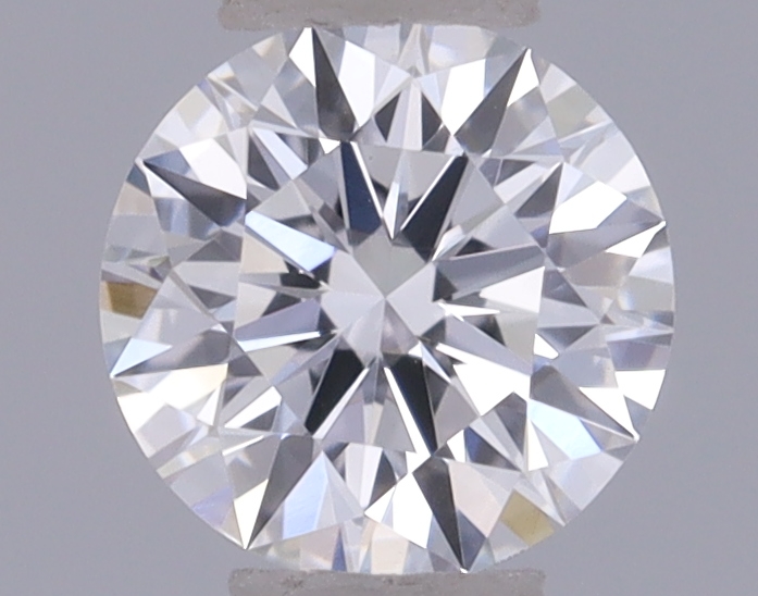 Actual 0.27 carat D Round lab-grown diamond