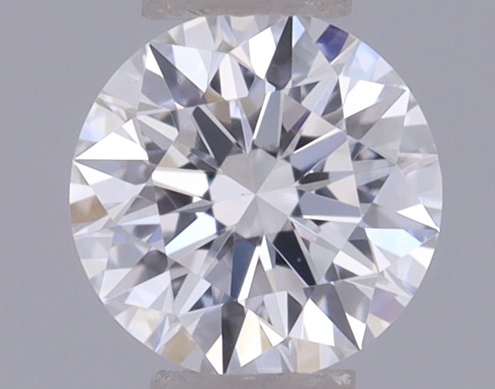 Actual 0.27 carat D Round lab-grown diamond