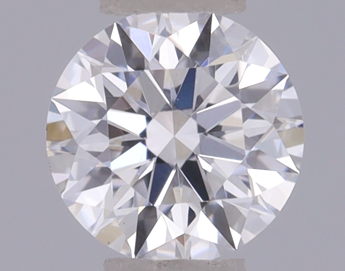Actual 0.27 carat D Round lab-grown diamond