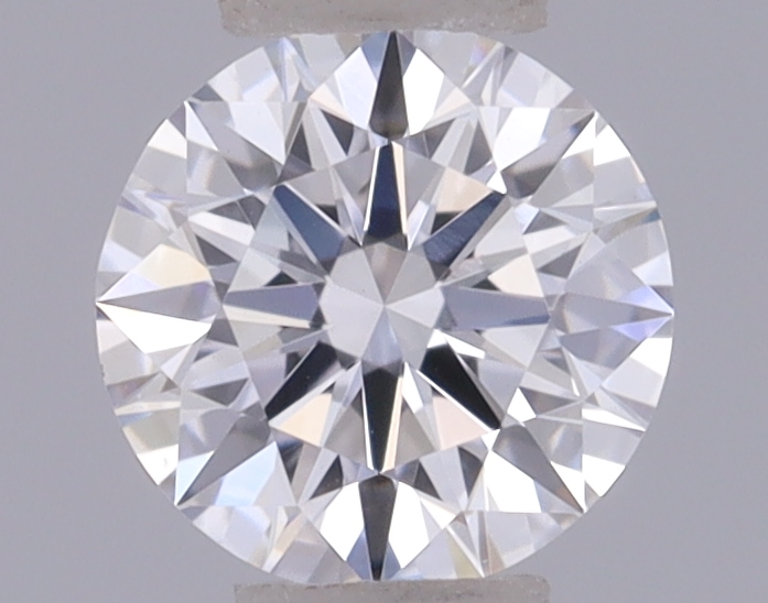 Actual 0.27 carat D Round lab-grown diamond