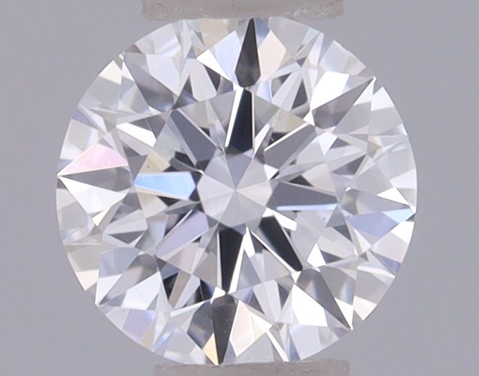 Actual 0.27 carat D Round lab-grown diamond