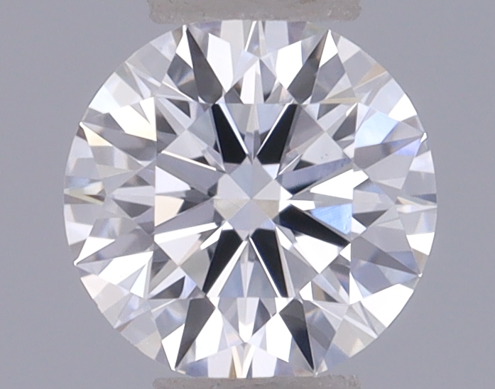Actual 0.27 carat D Round lab-grown diamond