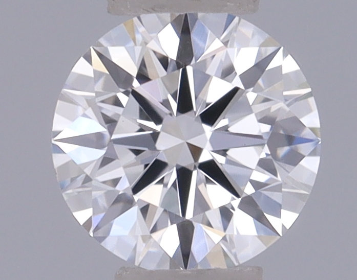 Actual 0.27 carat D Round lab-grown diamond