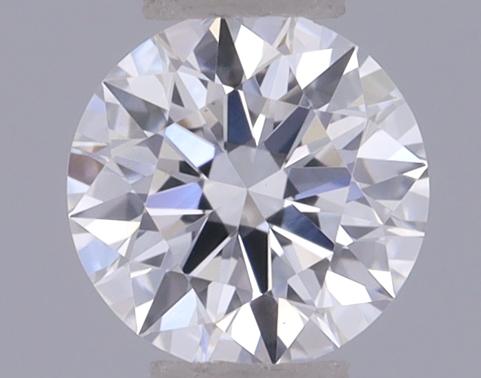 Actual 0.27 carat D Round lab-grown diamond