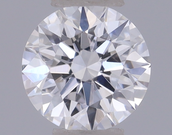 Actual 0.27 carat D Round lab-grown diamond