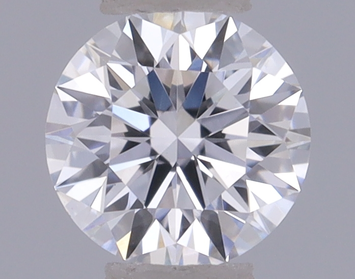 Actual 0.27 carat D Round lab-grown diamond