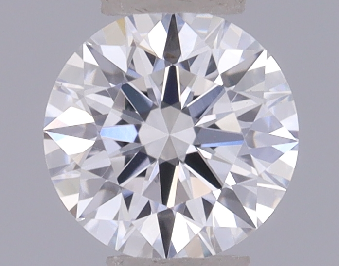 Actual 0.27 carat D Round lab-grown diamond