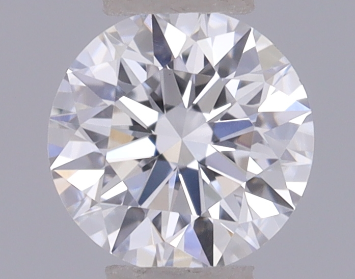 Actual 0.27 carat D Round lab-grown diamond